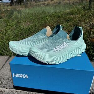 US 13 Hoka One One U Restore TC Ocean Mist Women's Running Shoes 1134532-OMSO